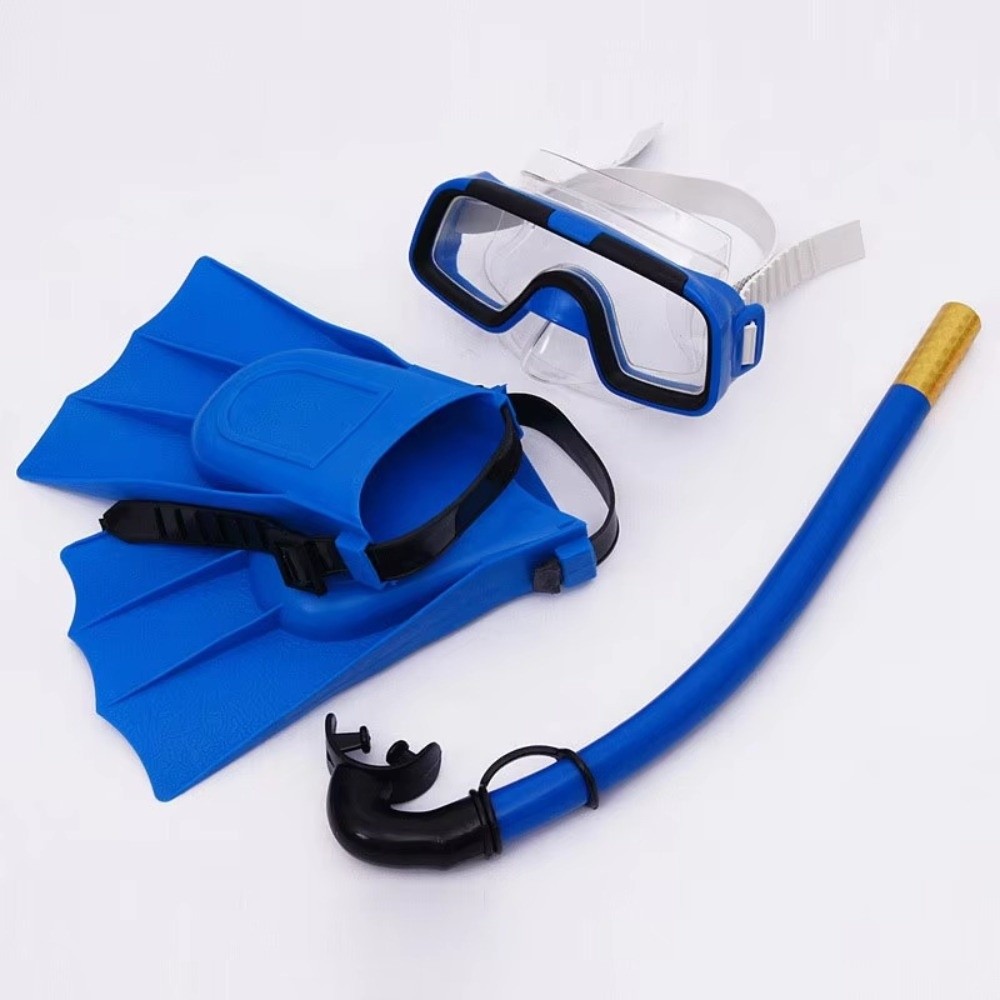 Freediving Mask Set - Neues Anti-Beschlag-Tauchmasken-Set für Kinder, verstellbar, einfach