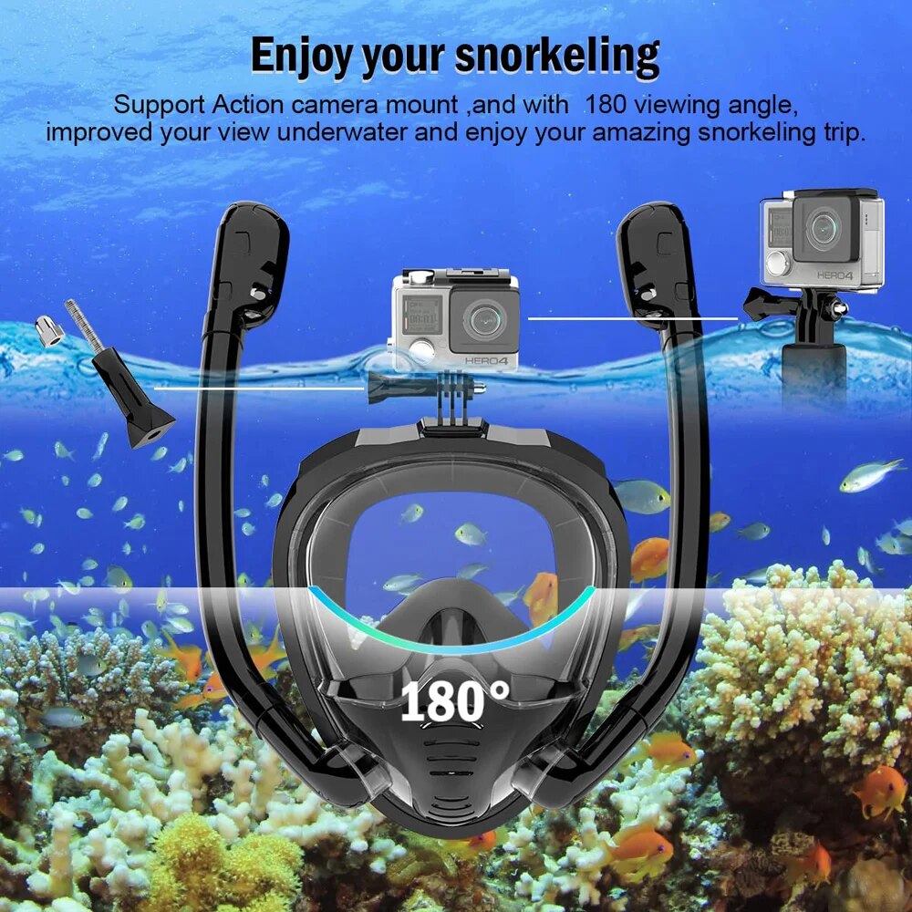 Vollgesichts-Schnorchelmaske 1 – Freediving Mask Set Bewertung und Preis