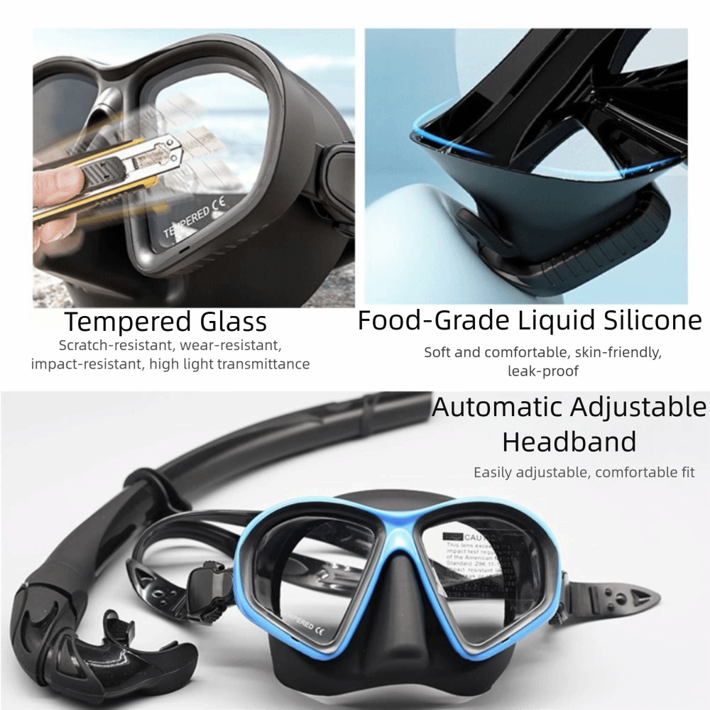 Gehärtete Glas-Freitauchmaske, – Freediving Mask Set Bewertung und Preis